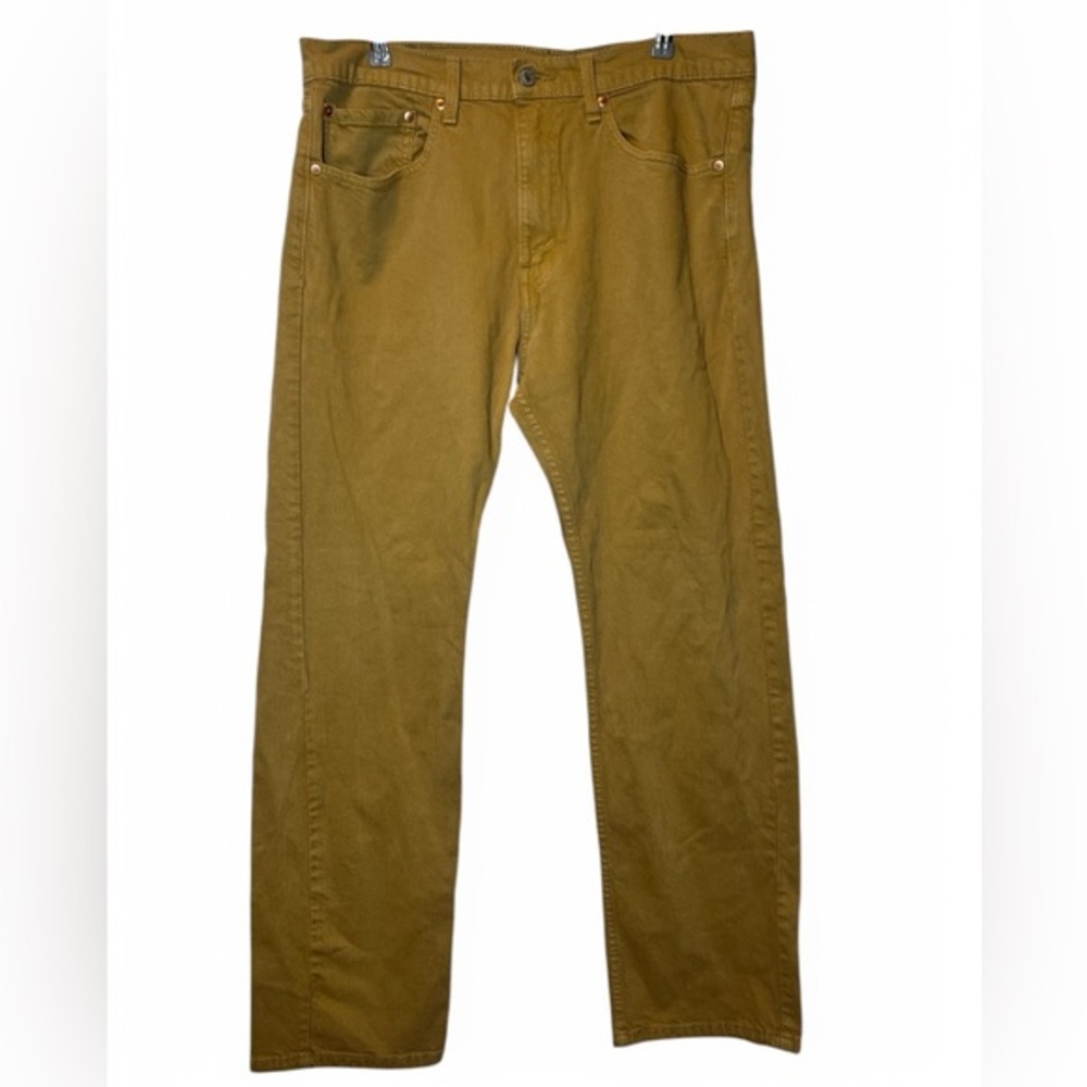Levi's Men's 505 Regular Fit Jeans Medal‎ Bronze Dark Khaki 32W x 30L *29L 2020